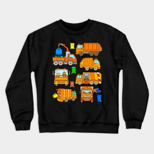 Trash Truck Kids Crewneck Sweatshirt